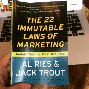 The 22 Immutable Laws Of Marketing Book 